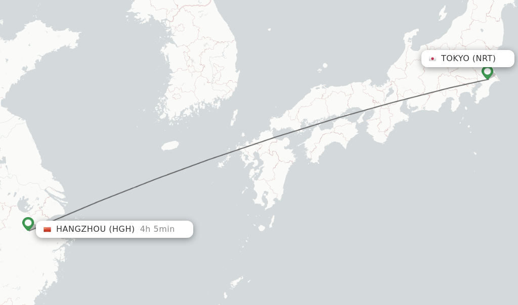 Direct Non Stop Flights From Tokyo To Hangzhou Schedules