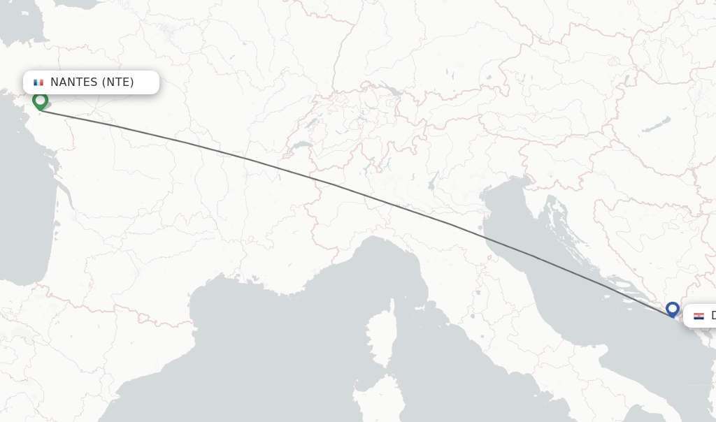 Direct Non Stop Flights From Nantes To Dubrovnik Schedules