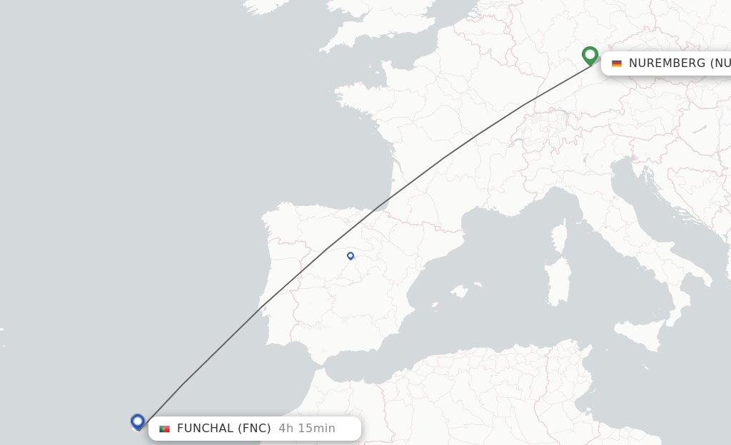 Direct Non Stop Flights From Nuremberg To Funchal Schedules