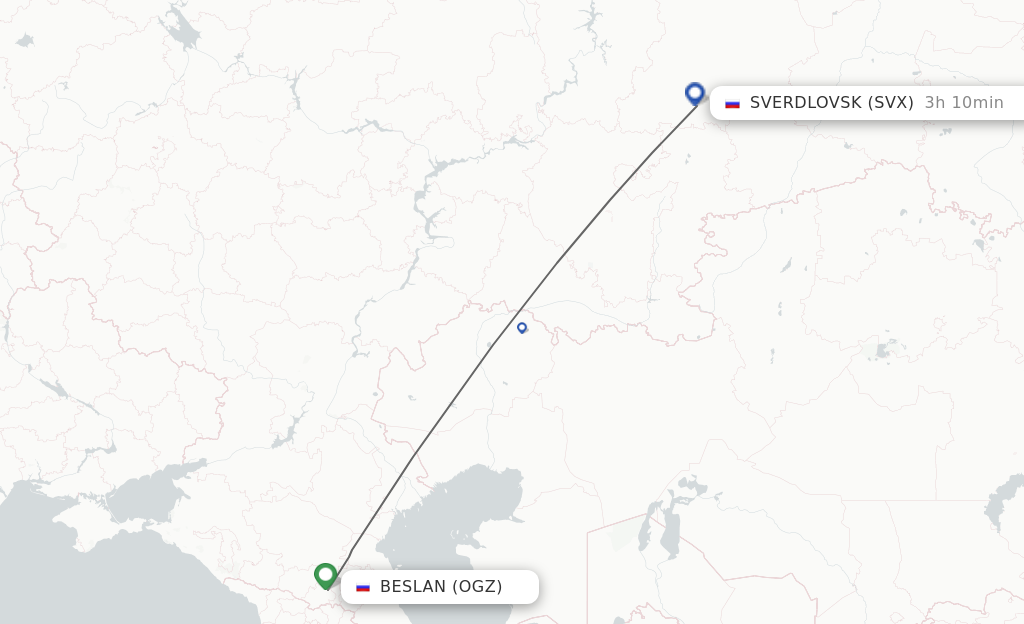 Direct Non Stop Flights From Vladikavkaz To Yekaterinburg Schedules