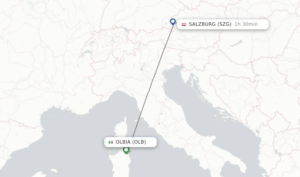 Direct Non Stop Flights From Olbia To Salzburg Schedules