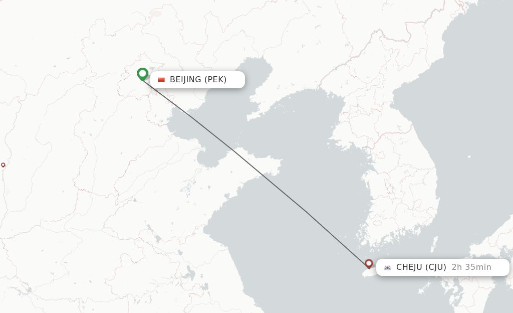 Direct Non Stop Flights From Beijing To Jeju Schedules