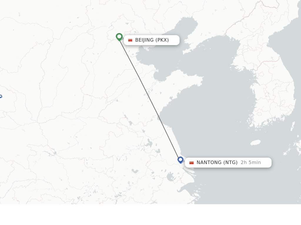 Direct Non Stop Flights From Beijing To Nantong Schedules