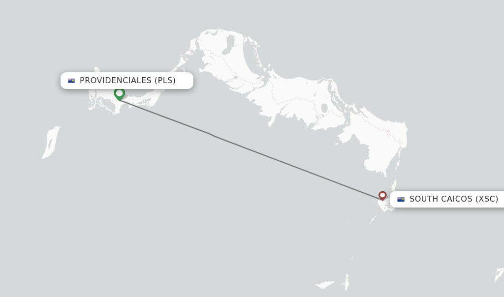 Direct Non Stop Flights From Providenciales To South Caicos