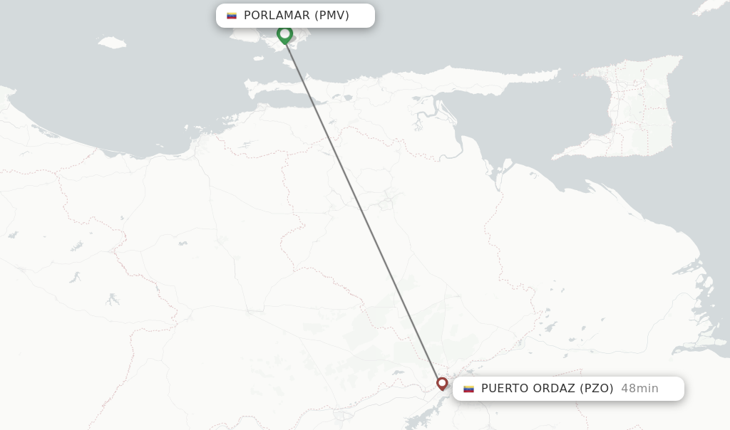 Direct Non Stop Flights From Porlamar To Puerto Ordaz Schedules