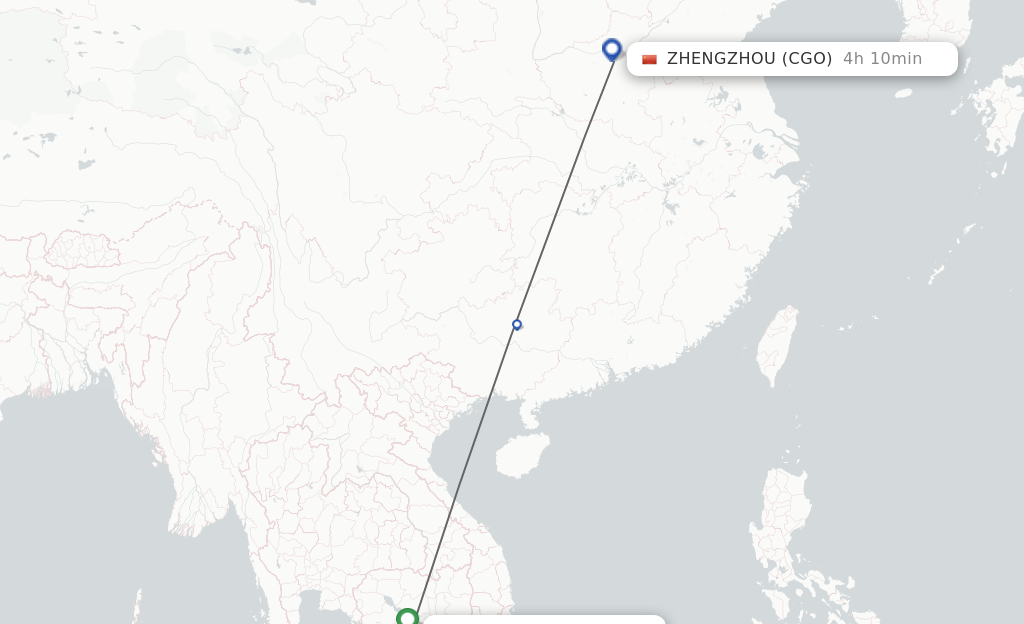 Direct Non Stop Flights From Phnom Penh To Zhengzhou Schedules