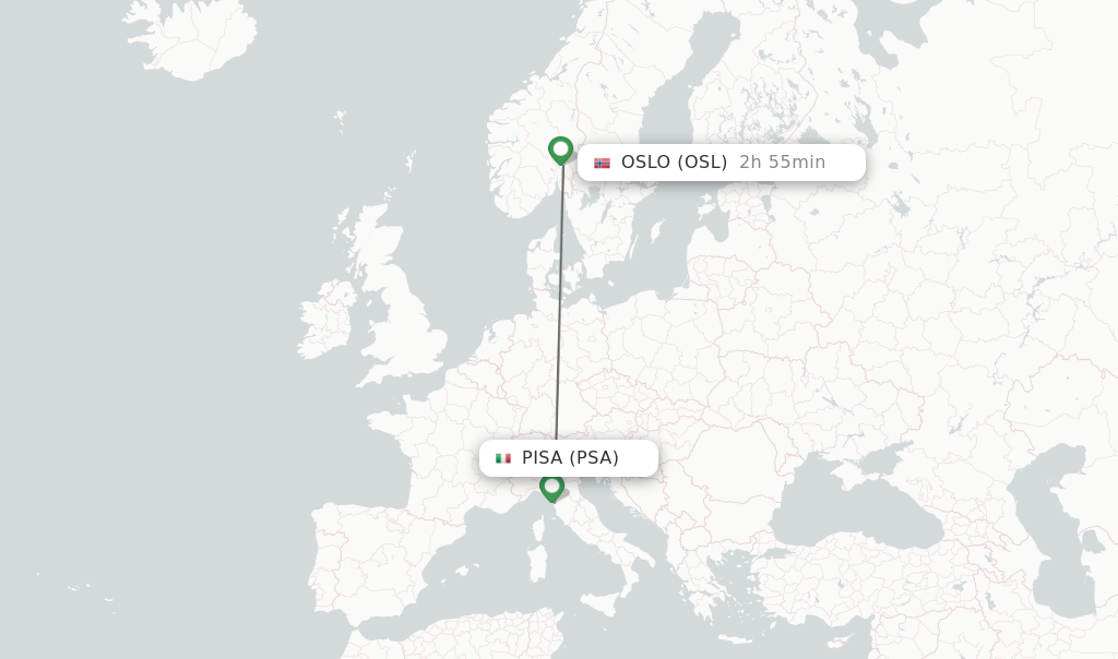 Direct Non Stop Flights From Pisa To Oslo Schedules Flightsfrom