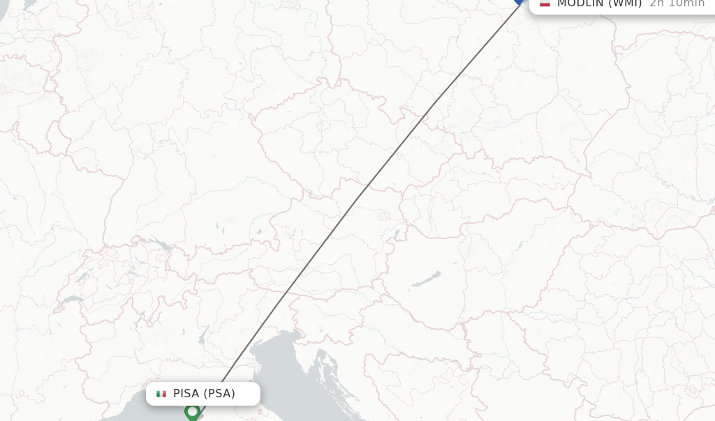 Direct Non Stop Flights From Pisa To Modlin Schedules FlightsFrom