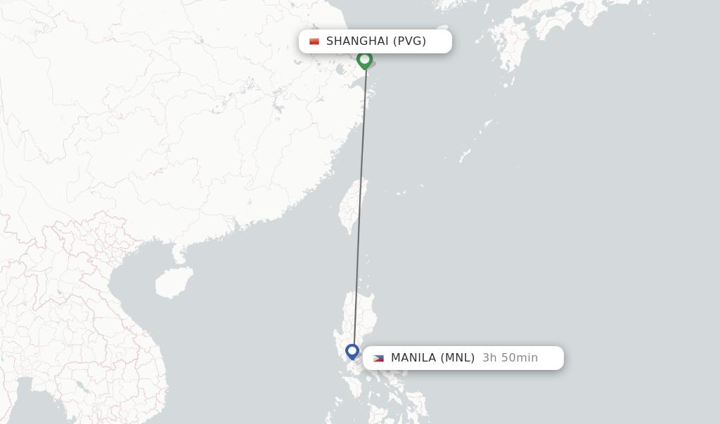 Direct Non Stop Flights From Shanghai To Manila Schedules