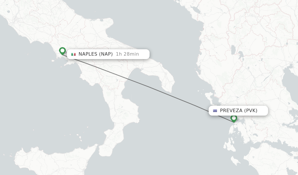 Direct Non Stop Flights From Preveza To Naples Schedules