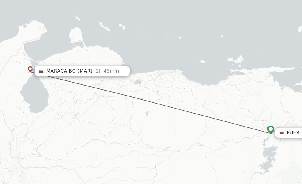 Direct Non Stop Flights From Puerto Ordaz To Maracaibo Schedules