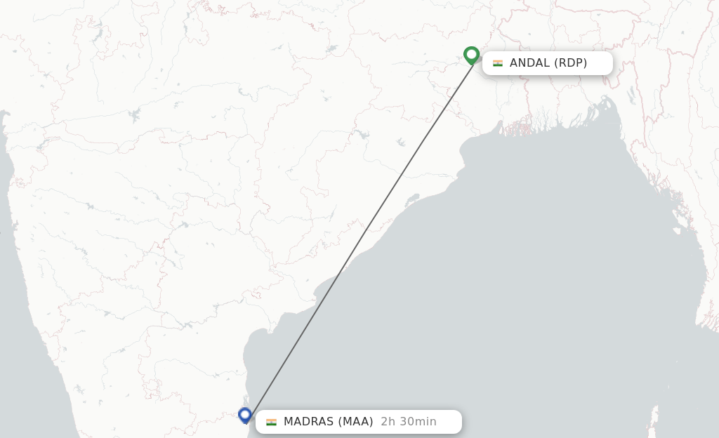 Direct Non Stop Flights From Andal To Chennai Schedules