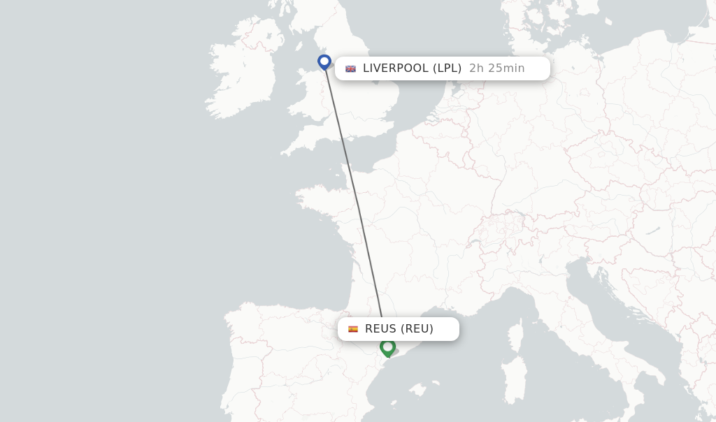 Direct Non Stop Flights From Reus To Liverpool Schedules