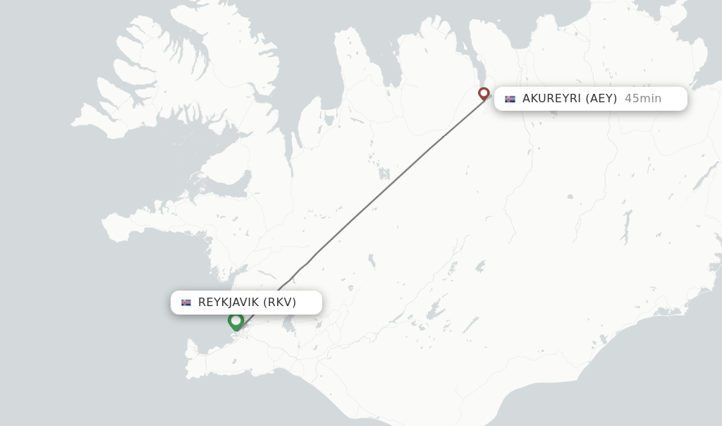 Direct Non Stop Flights From Reykjavik To Akureyri Schedules