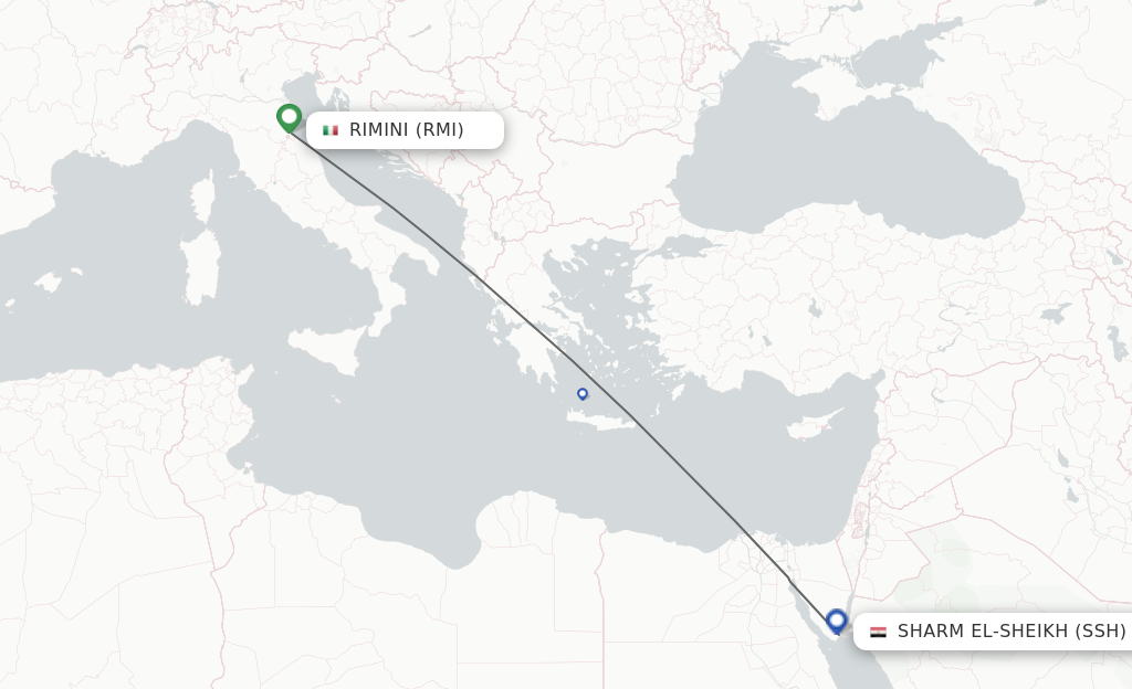 Direct Non Stop Flights From Rimini To Sharm El Sheikh Schedules