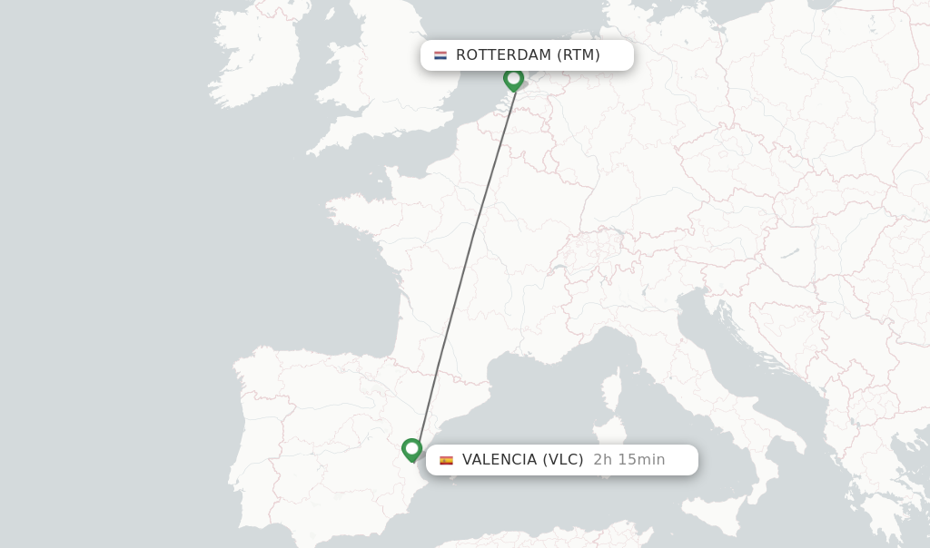 Direct Non Stop Flights From Rotterdam To Valencia Schedules