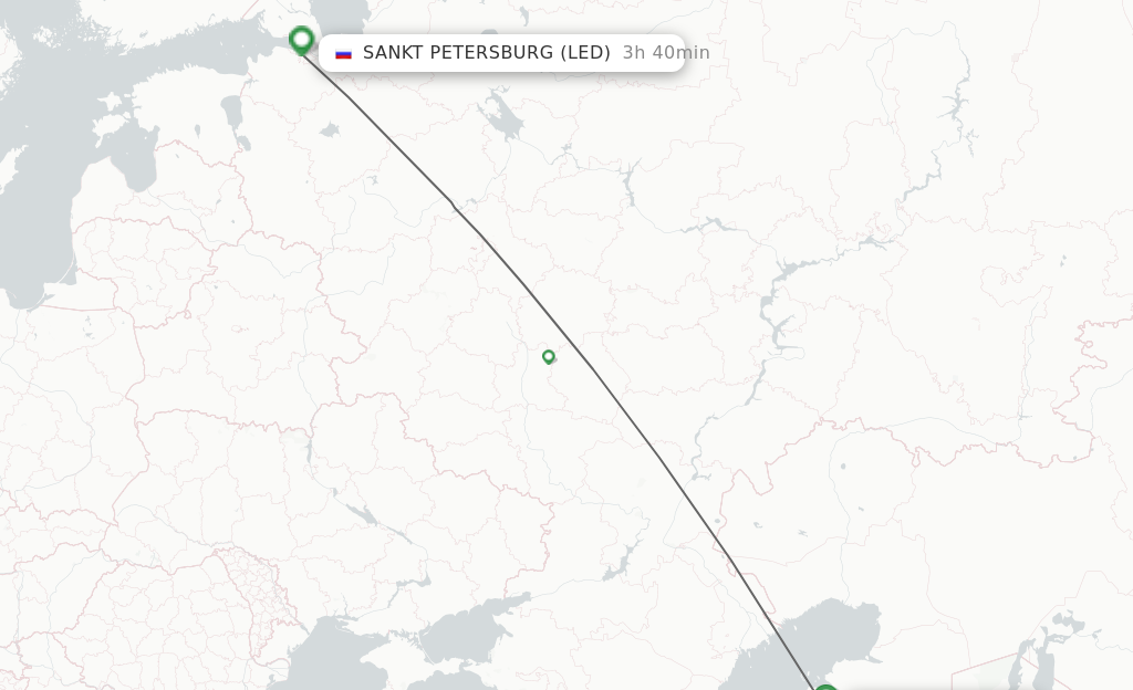 Direct Non Stop Flights From Aktau To Saint Petersburg Schedules