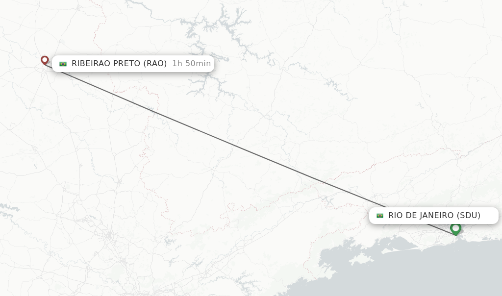 Direct Non Stop Flights From Rio De Janeiro To Ribeirao Preto