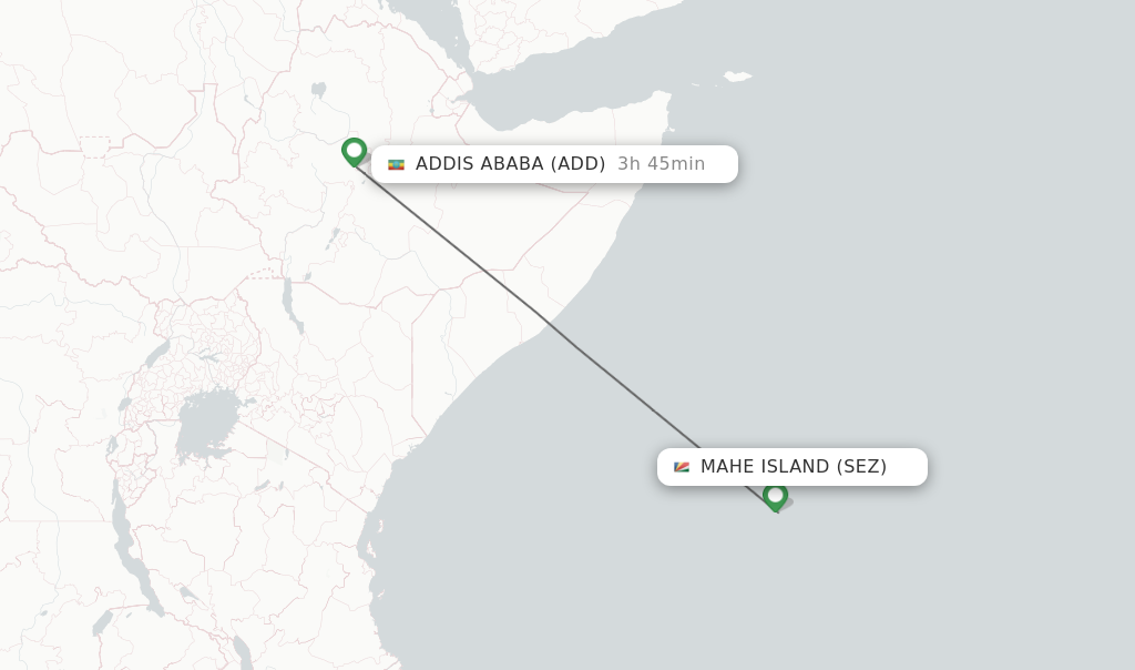 Direct Non Stop Flights From Mahe Island To Addis Ababa Schedules