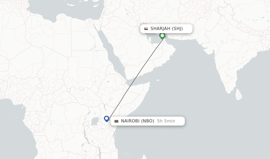 Direct Non Stop Flights From Sharjah To Nairobi Schedules