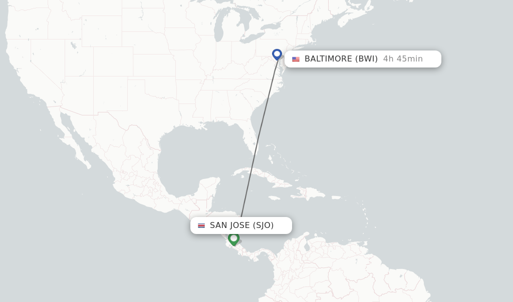 Direct Non Stop Flights From San Jose To Baltimore Schedules