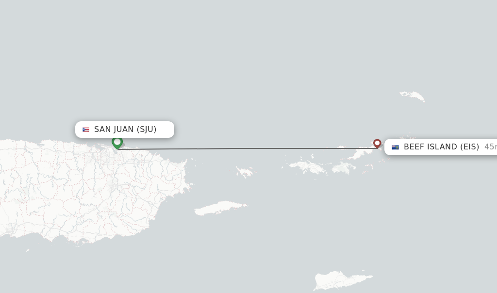 Direct Non Stop Flights From San Juan To Beef Island Schedules