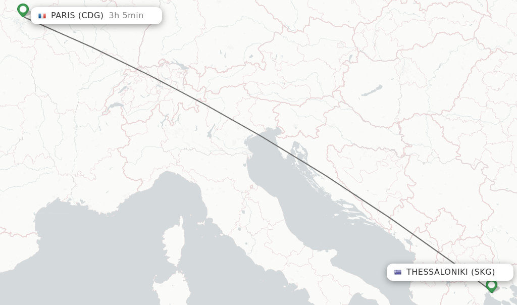 Direct Non Stop Flights From Thessaloniki To Paris Schedules