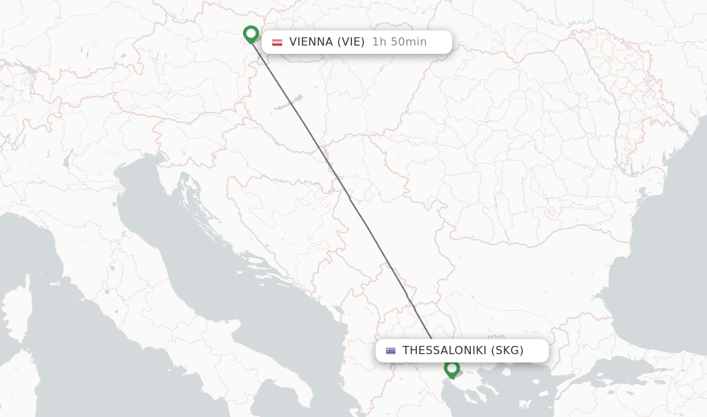 Direct Non Stop Flights From Thessaloniki To Vienna Schedules