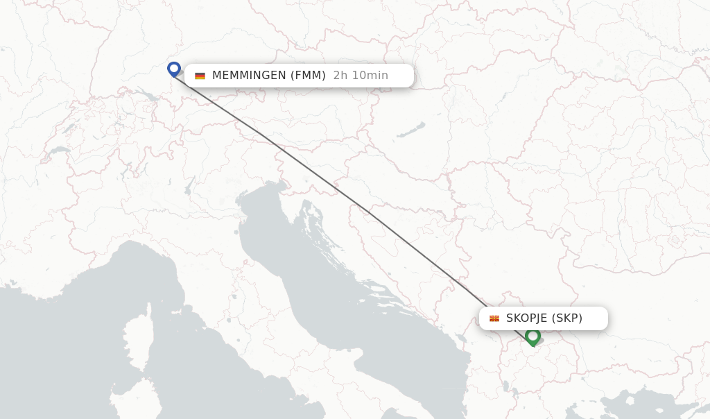 Direct Non Stop Flights From Skopje To Memmingen Schedules