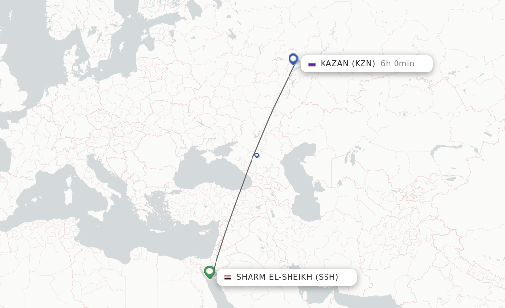 Direct Non Stop Flights From Sharm El Sheikh To Kazan Schedules