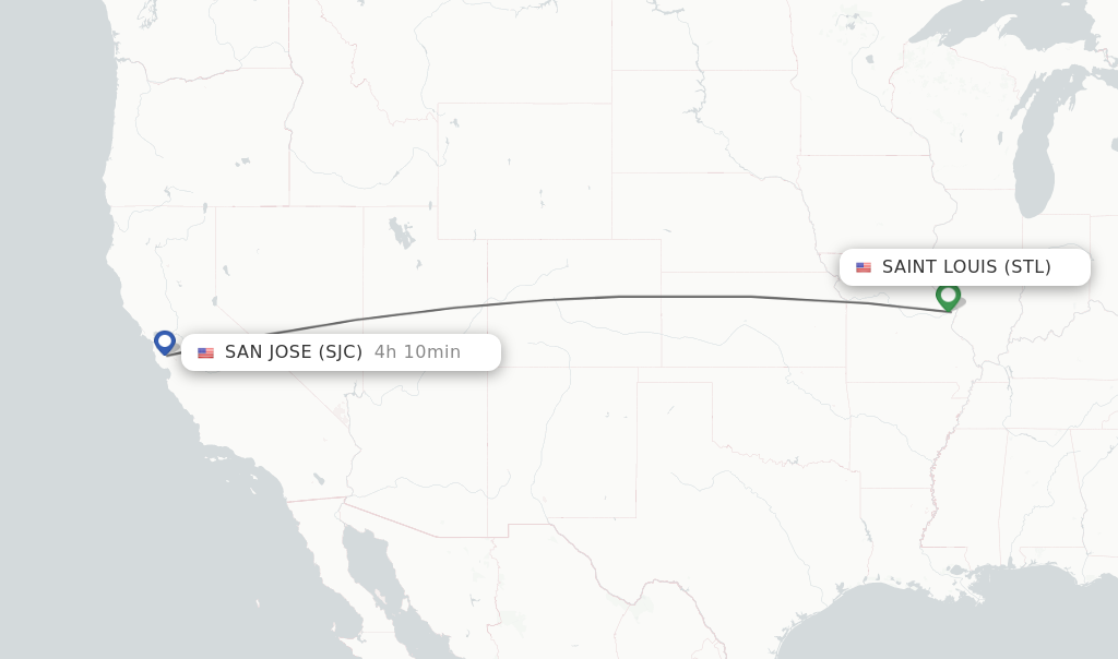 Direct Non Stop Flights From Saint Louis To San Jose Schedules