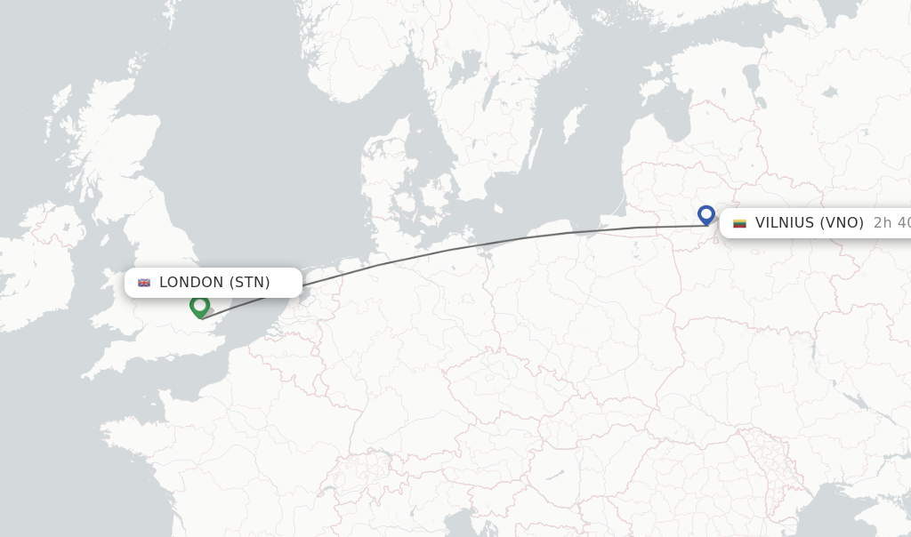 Direct Non Stop Flights From London To Vilnius Schedules