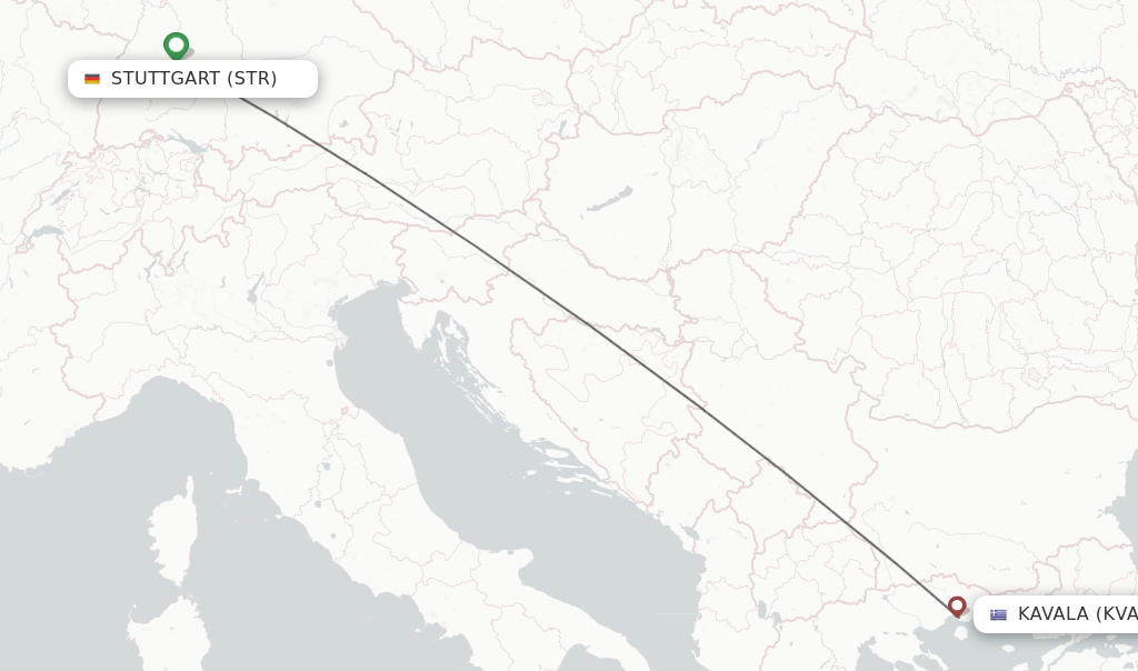 Direct Non Stop Flights From Stuttgart To Kavala Schedules