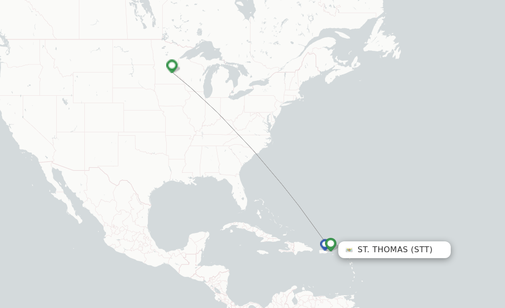 Sun Country Airlines Flights From Saint Thomas STT FlightsFrom