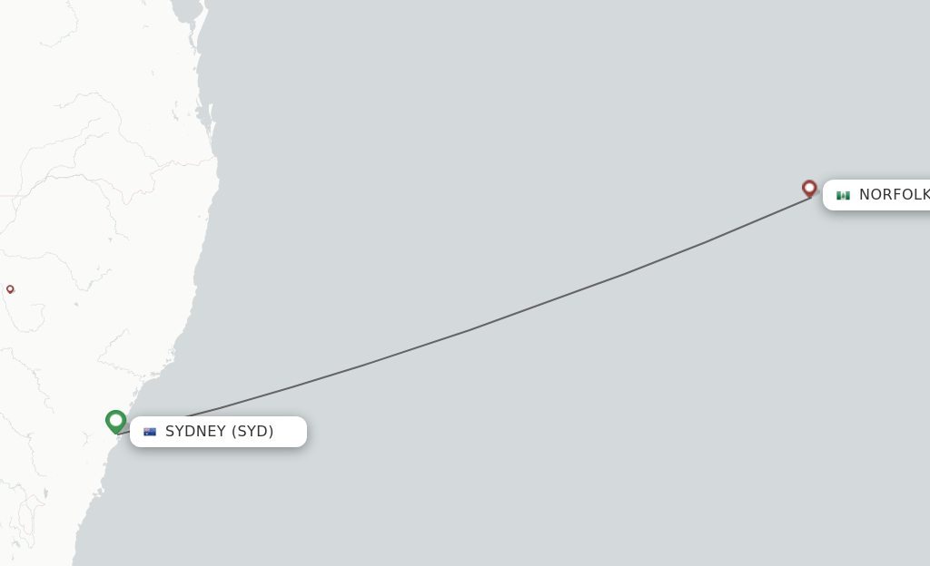 Direct Non Stop Flights From Sydney To Norfolk Island Schedules