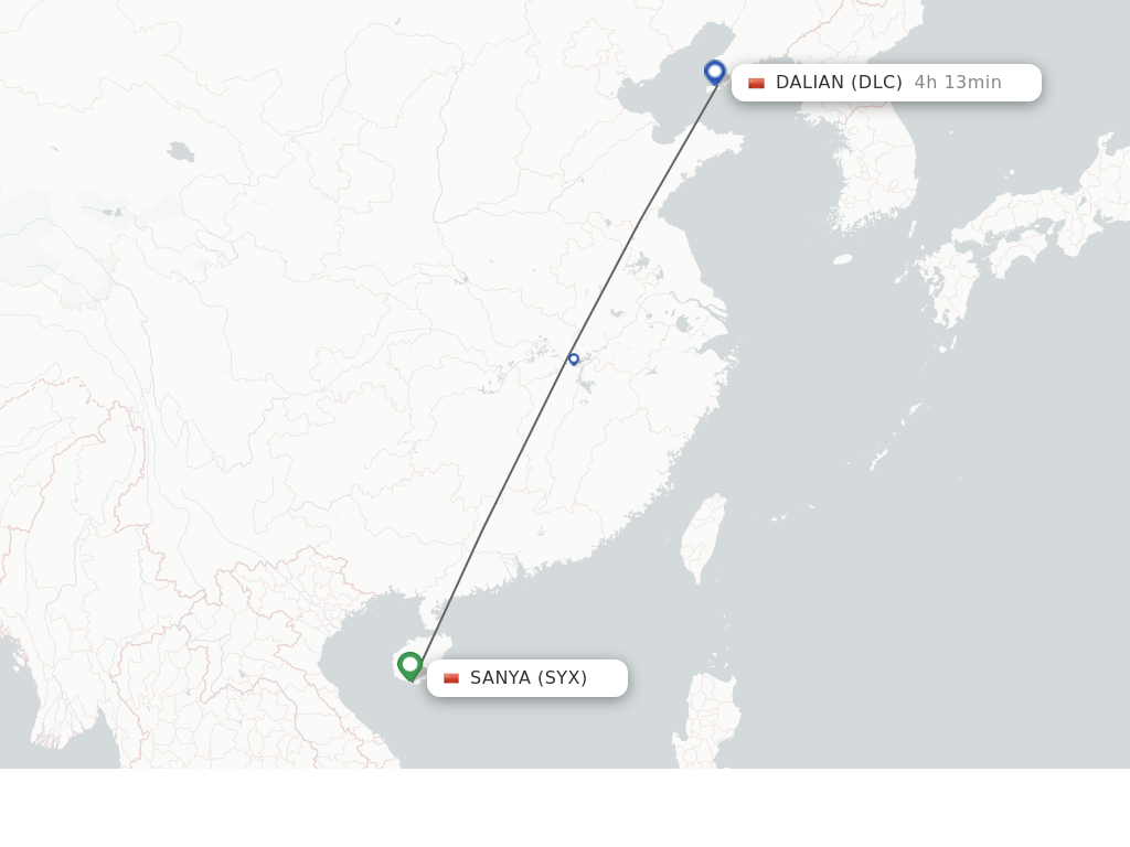 Direct Non Stop Flights From Sanya To Dalian Schedules