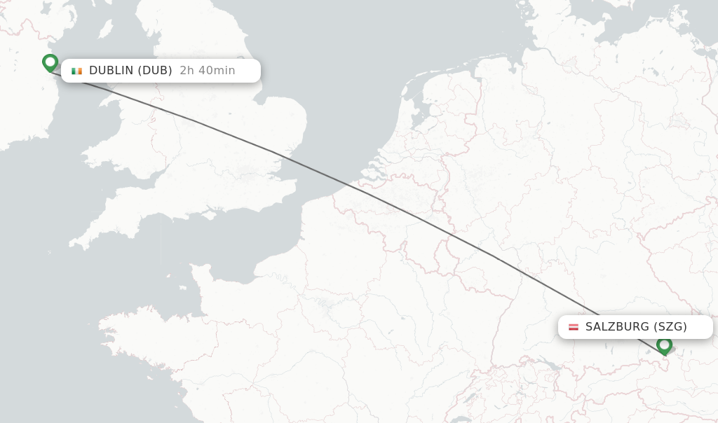 Direct Non Stop Flights From Salzburg To Dublin Schedules