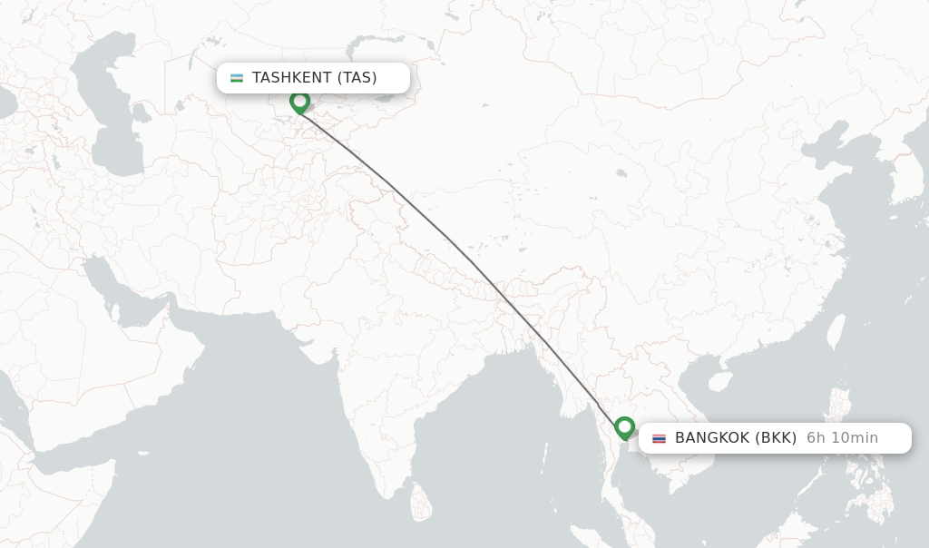 Direct Non Stop Flights From Tashkent To Bangkok Schedules