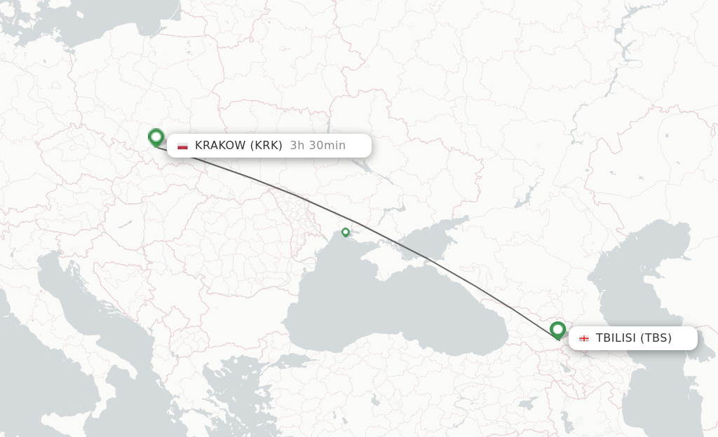 Direct Non Stop Flights From Tbilisi To Krakow Schedules