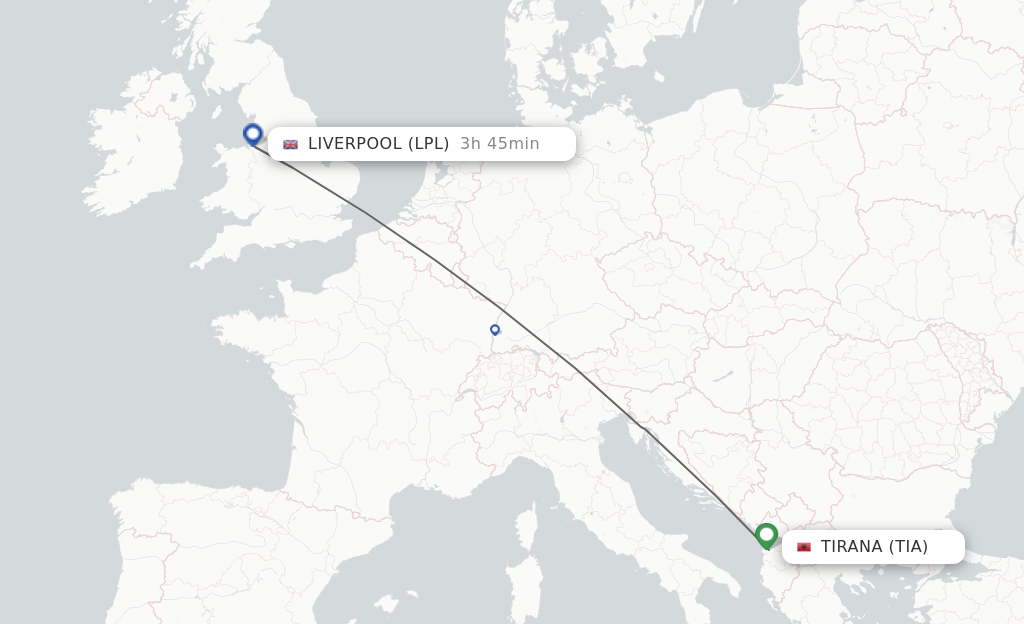 Direct Non Stop Flights From Tirana To Liverpool Schedules