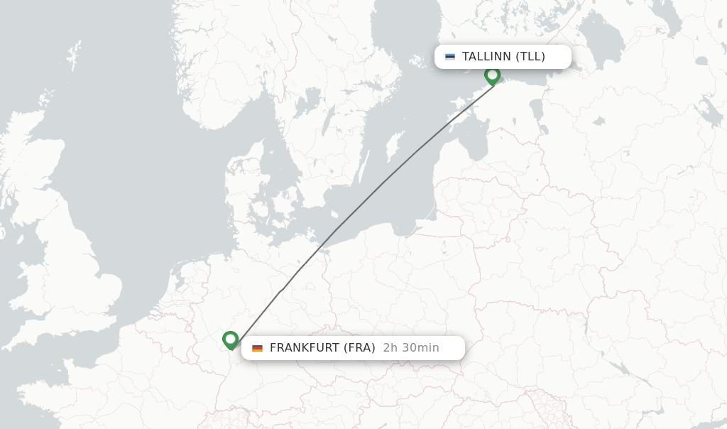 Direct Non Stop Flights From Tallinn To Frankfurt Schedules