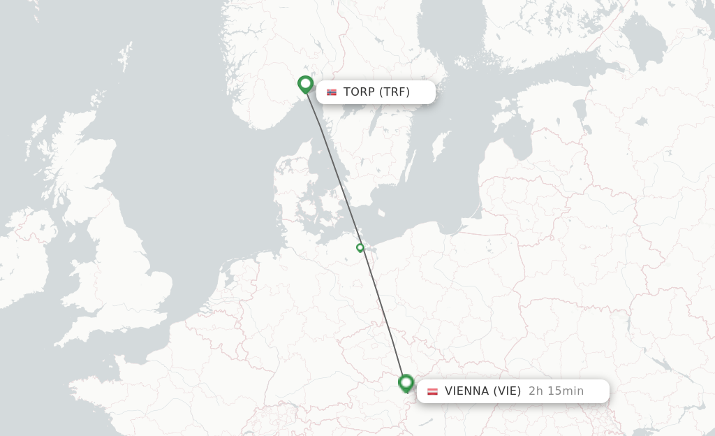 Direct Non Stop Flights From Sandefjord To Vienna Schedules