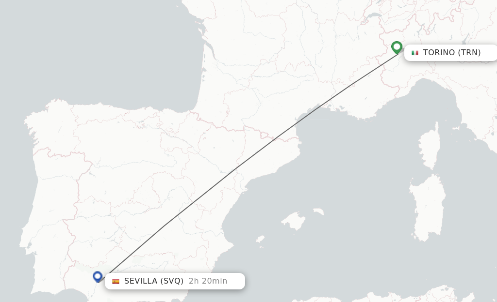 Direct Non Stop Flights From Turin To Sevilla Schedules