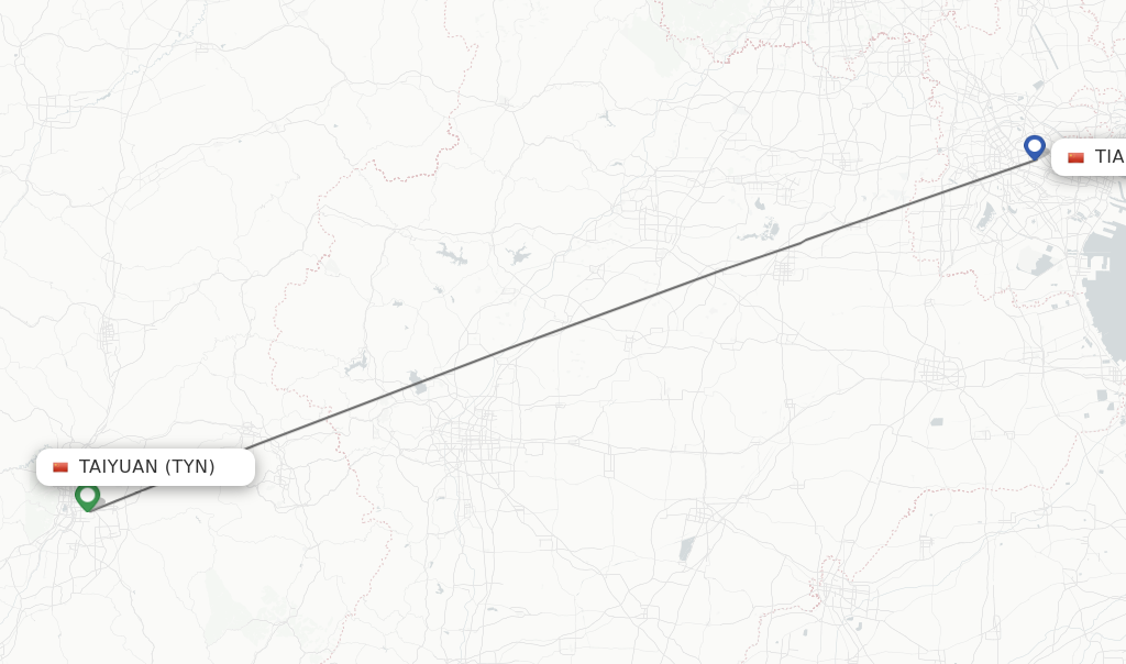Direct Non Stop Flights From Taiyuan To Tianjin Schedules