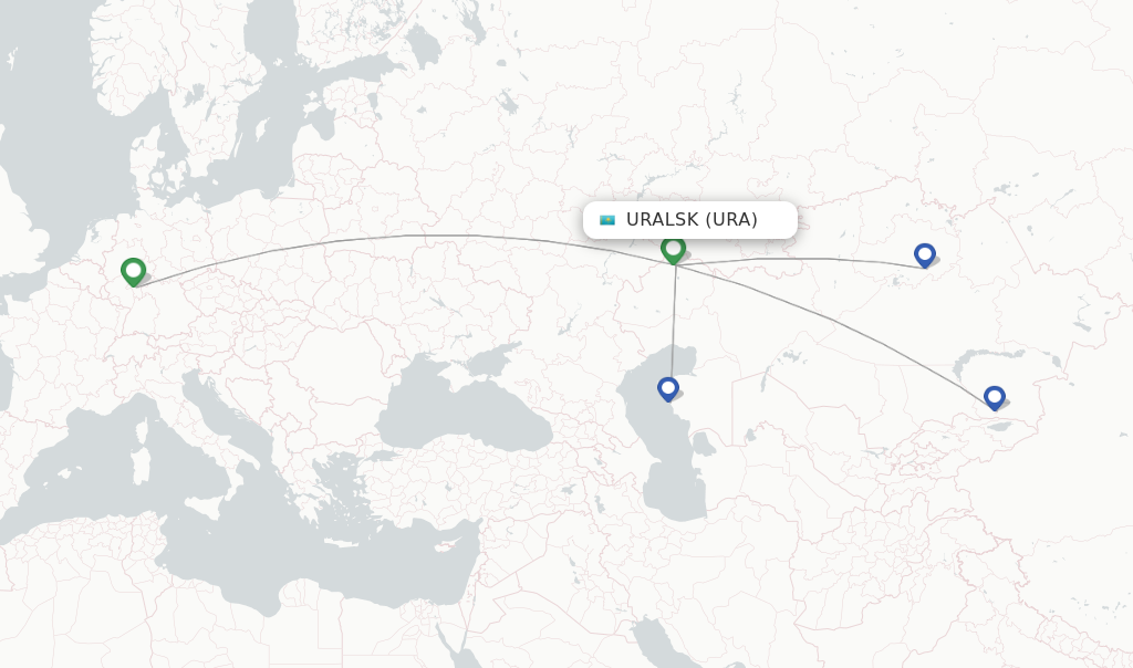 Air Astana Flights From Uralsk URA FlightsFrom