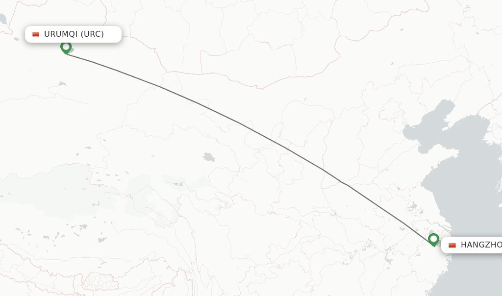 Direct Non Stop Flights From Urumqi To Hangzhou Schedules