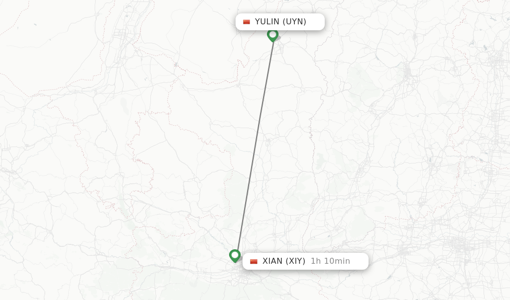 Direct Non Stop Flights From Yulin To Xian Schedules FlightsFrom