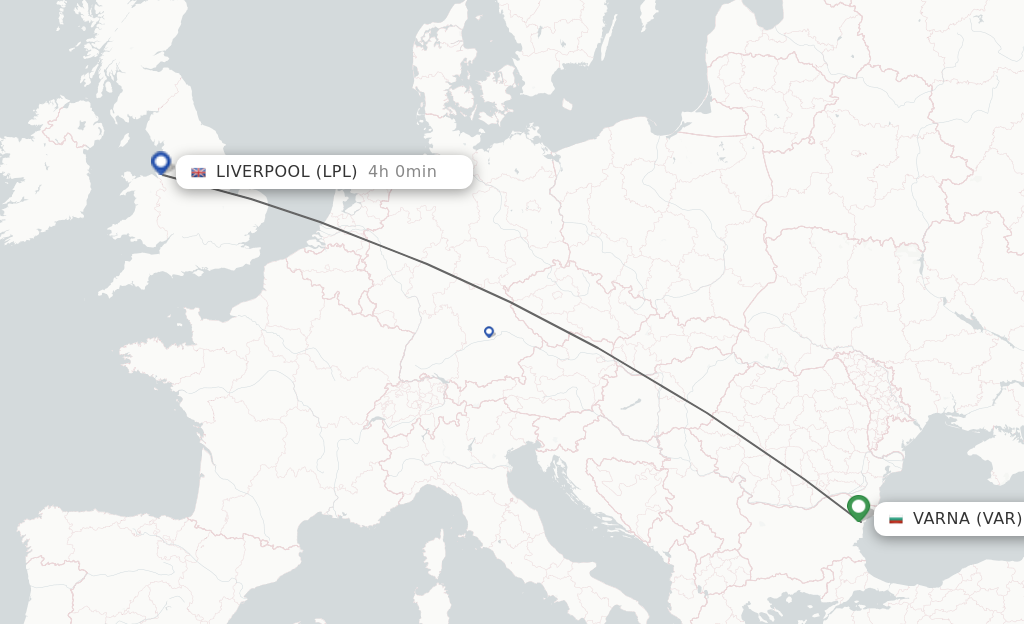 Direct Non Stop Flights From Varna To Liverpool Schedules