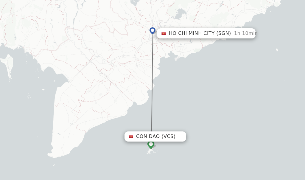 Direct Non Stop Flights From Con Dao To Ho Chi Minh City Schedules