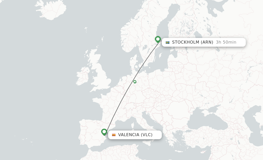 Direct Non Stop Flights From Valencia To Stockholm Schedules